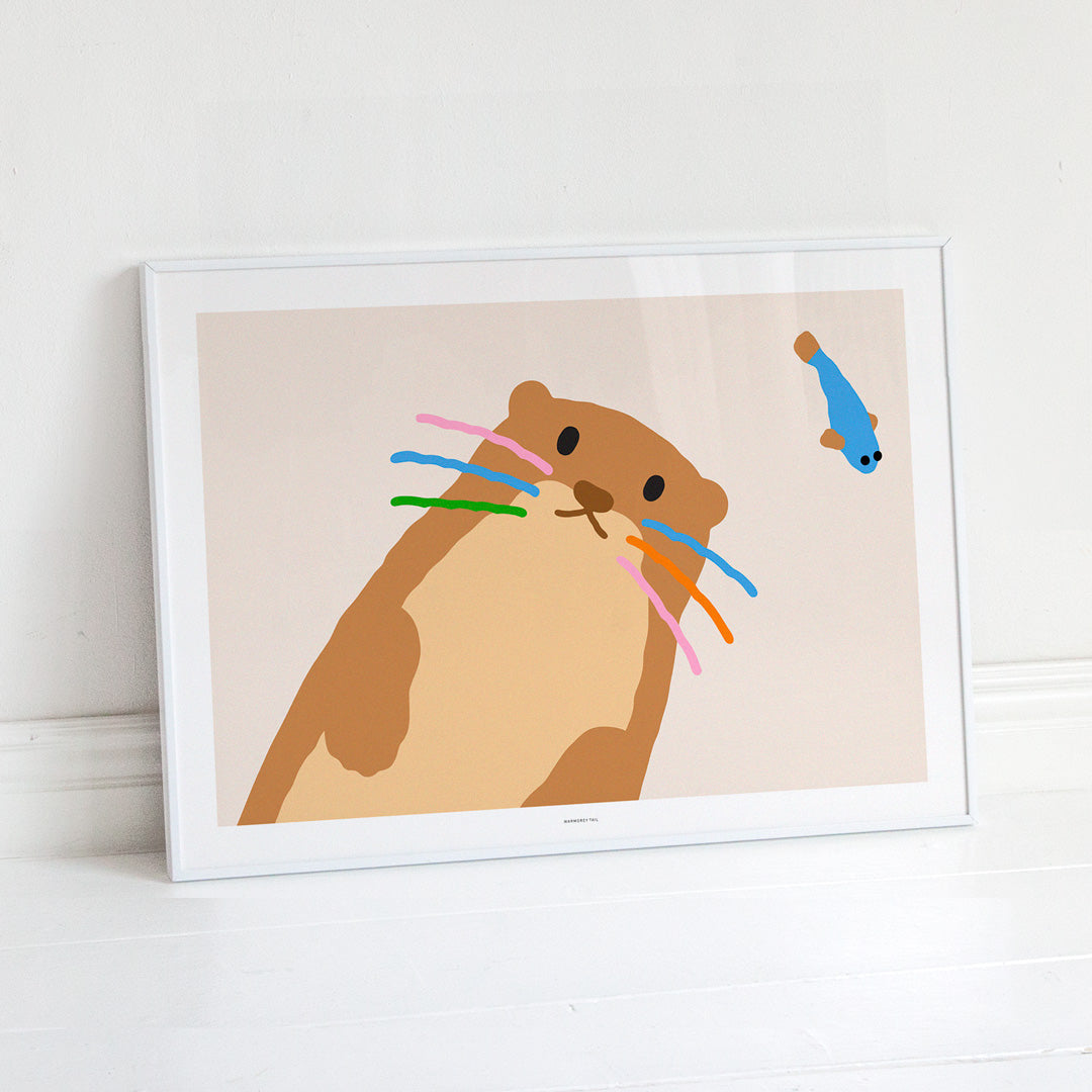 カワウソベージュポスター