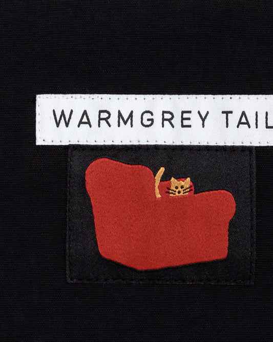 アームチェアラベル スタンディングポーチ - ブラック (3サイズ)