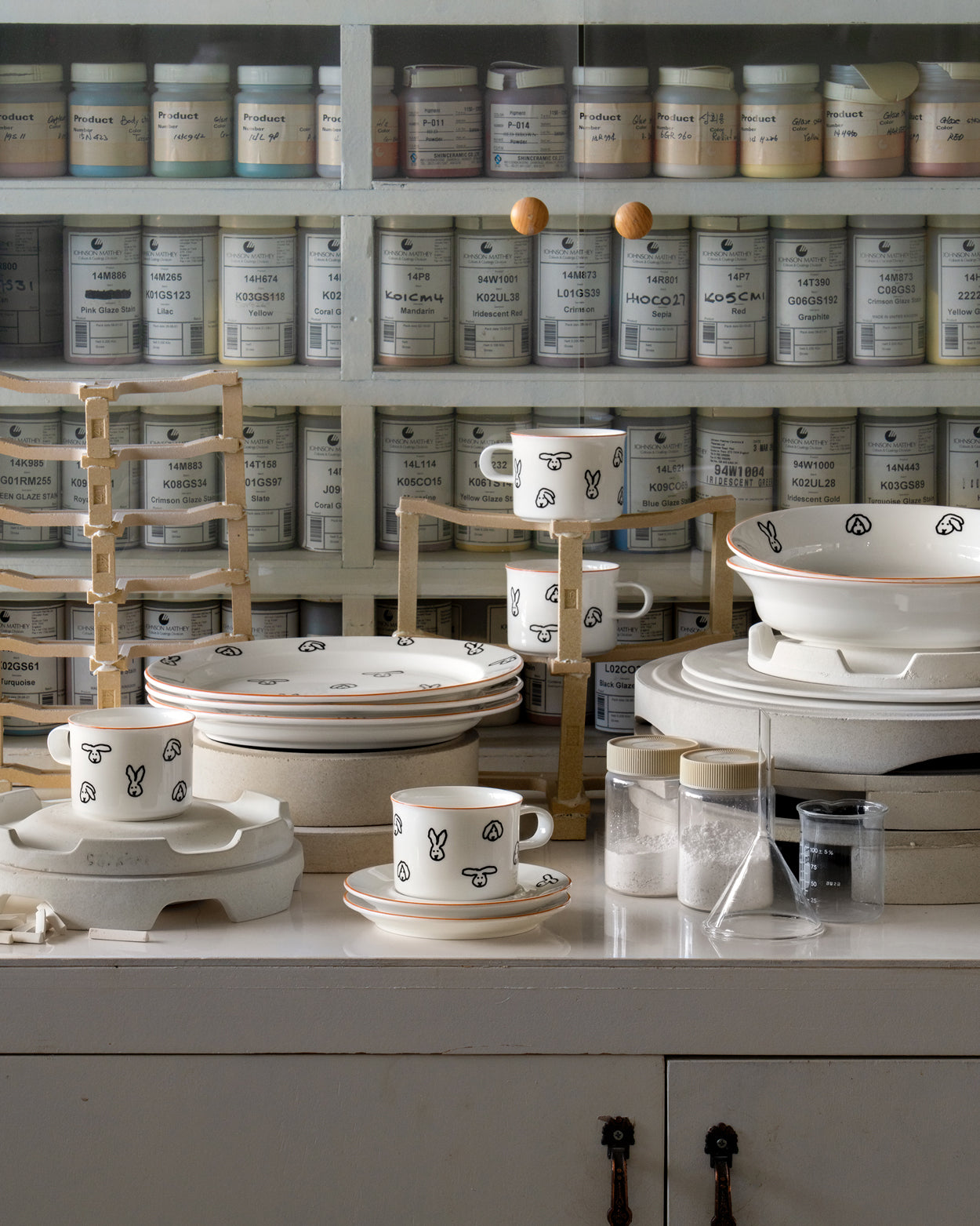 バニーバニー マグ&ソーサー 2P