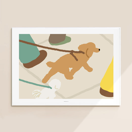 犬の散歩ポスター