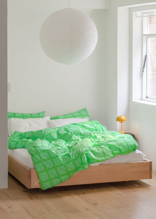 ブロッサムチェックメロンソーダ掛け布団