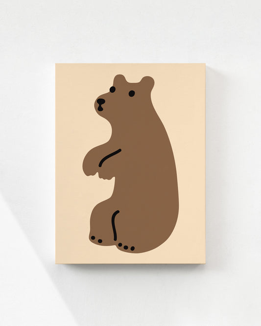 ハギーベア - ブラウンキャンバス