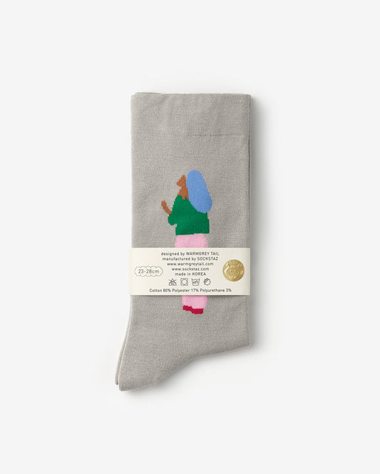 YOU & I SOCKS - グレー
