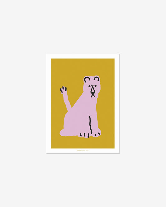 雌ライオンのポストカード