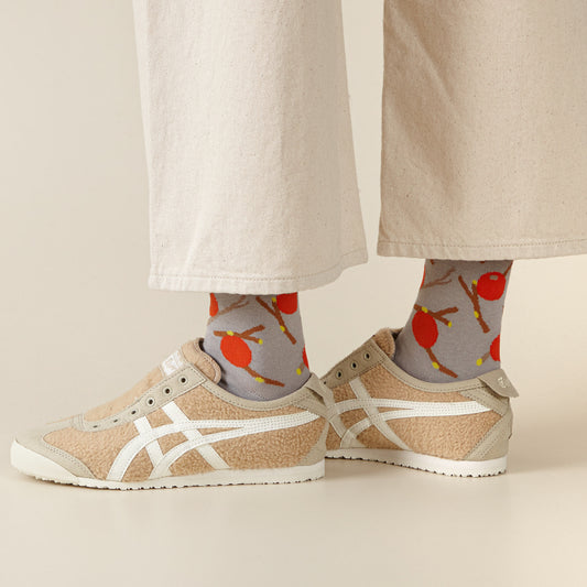 レッドフルーツソックス - グレー