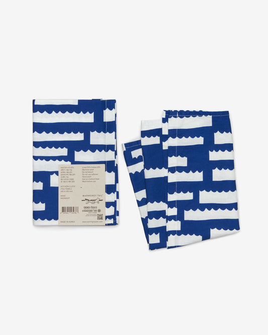 ウェーブキッチンクロス - ミッドナイト