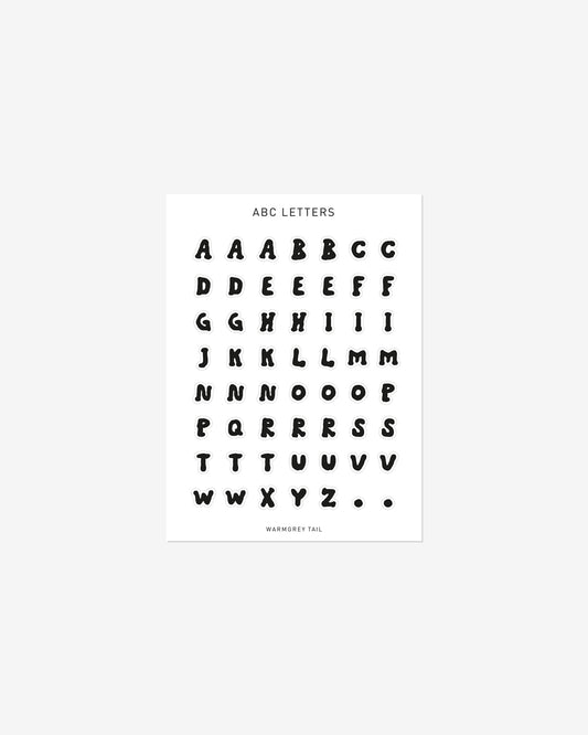 ABC文字ステッカー