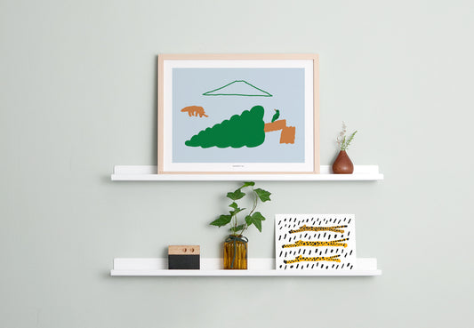 木の周りのポスター