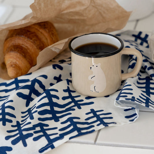 TREE & TREE キッチンクロス - ネイビー