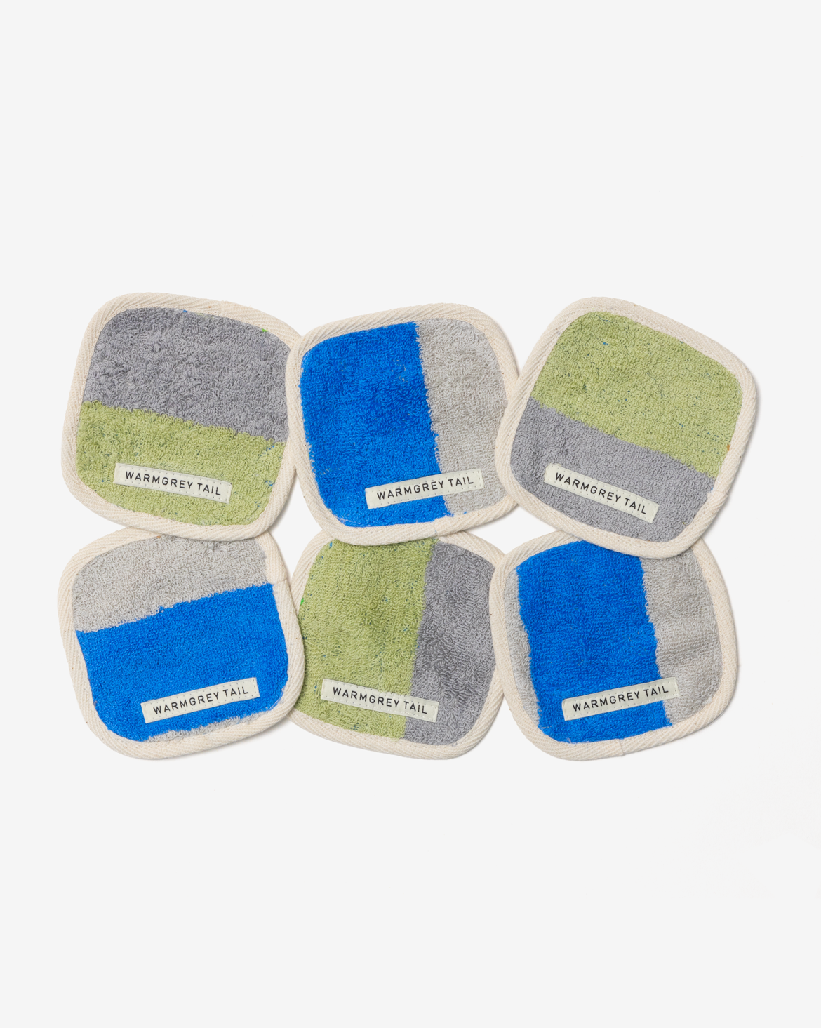【WGT限定】チェック タオルコースター - カーキブルー