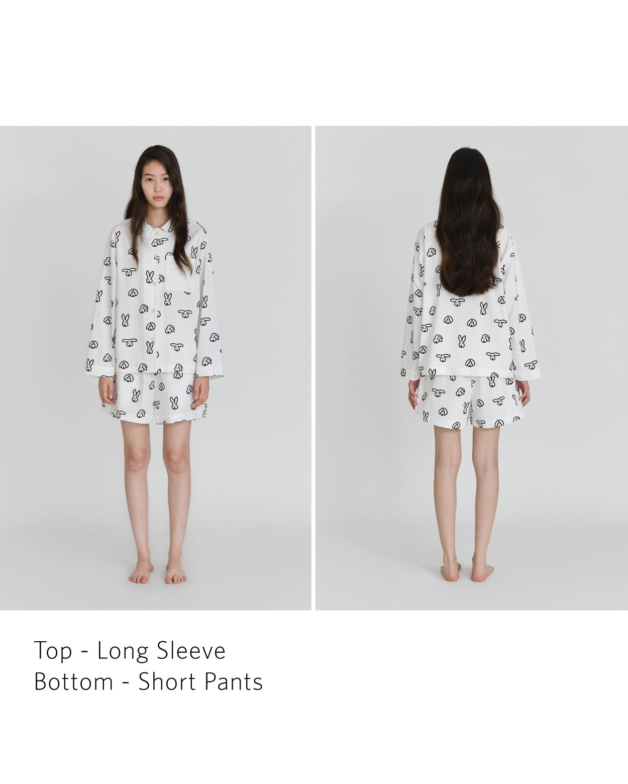 [PRE-ORDER UNTIL OCT 29] BUNNY BUNNY PAJAMA SET - IVORY