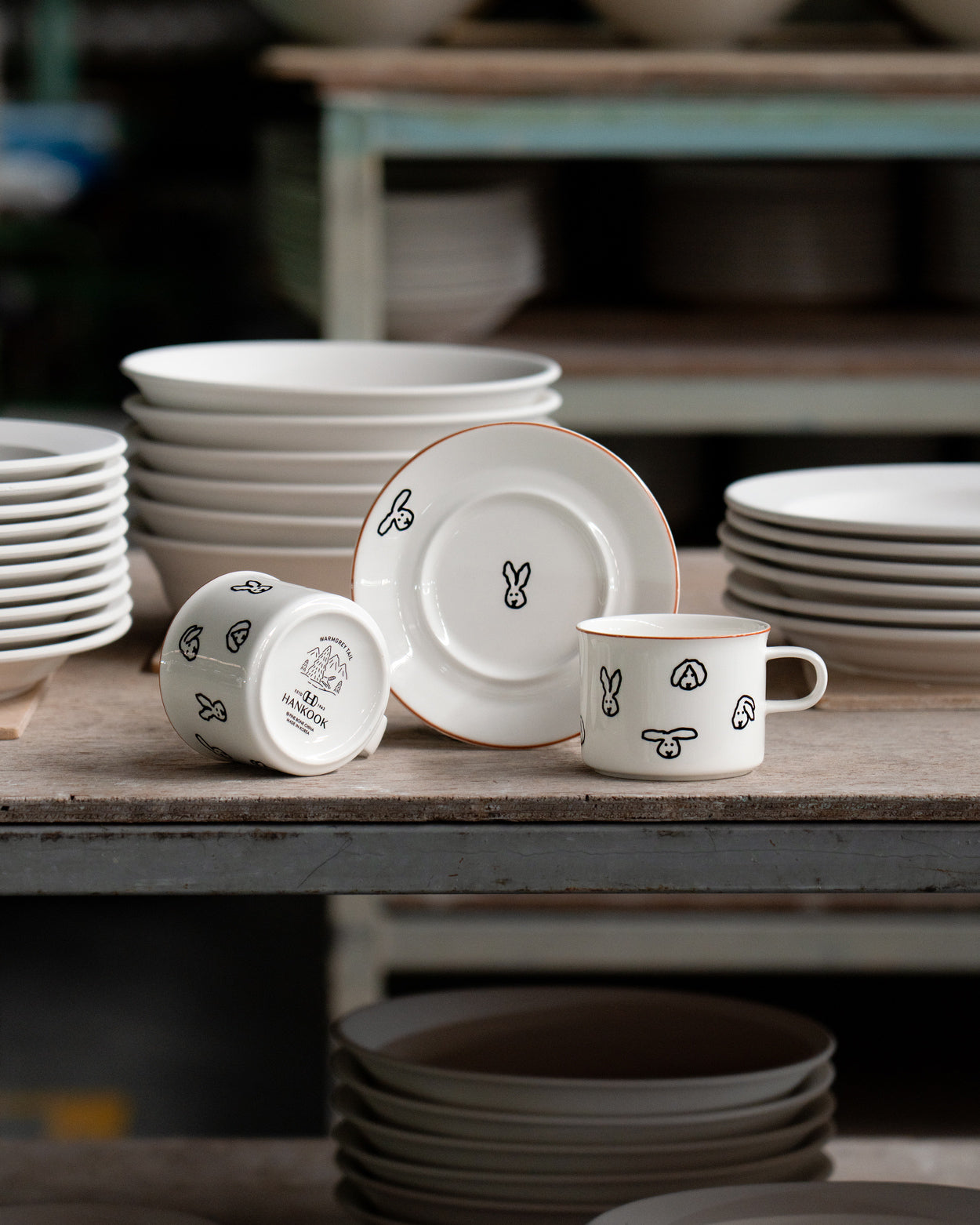 バニーバニー マグ＆ソーサー 2P