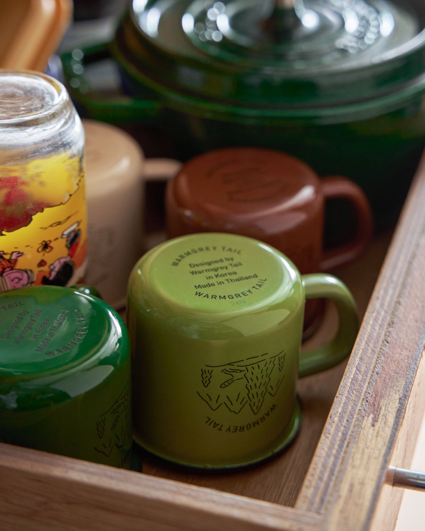 ブラウンベア チョコ エナメルマグカップ