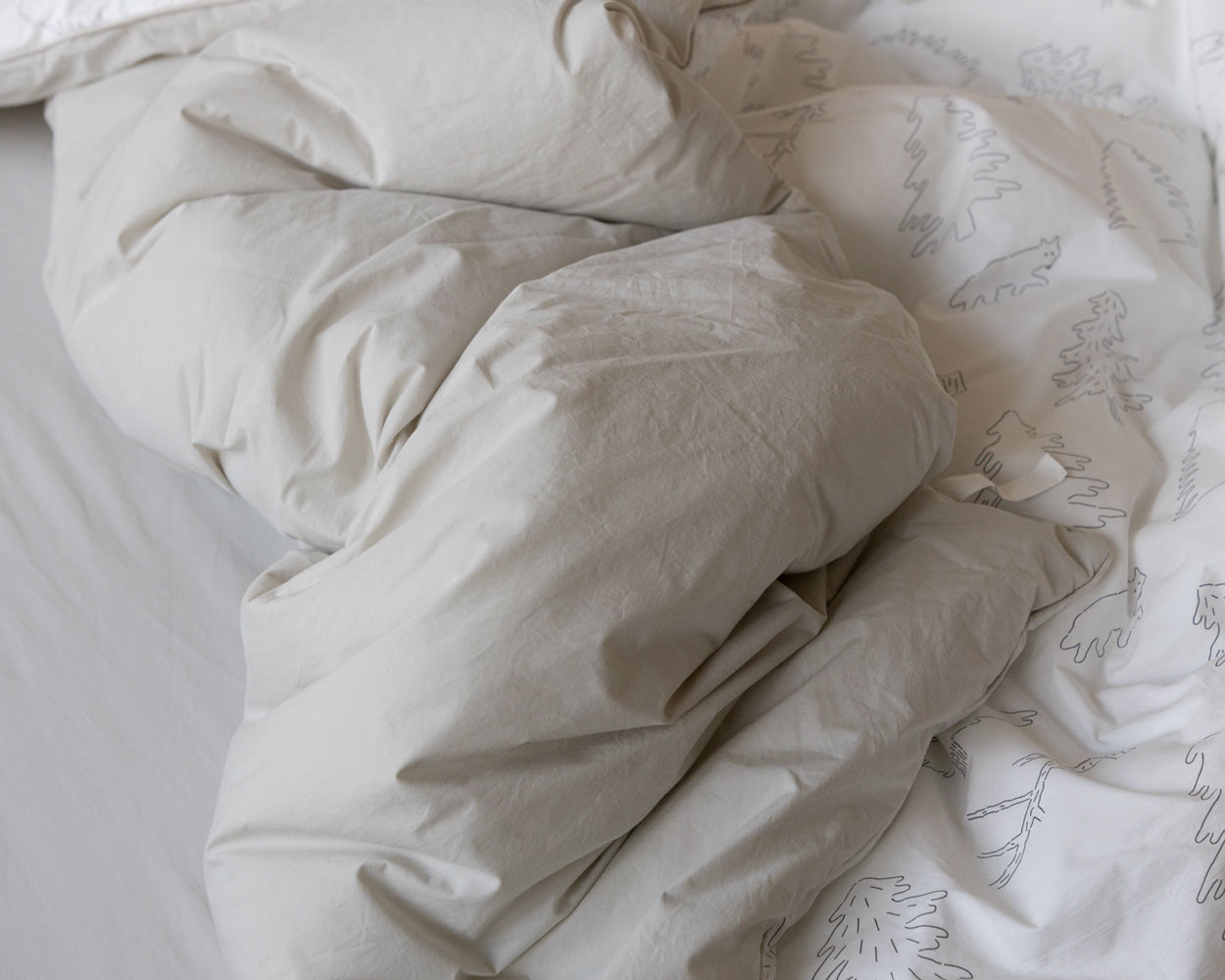 ノースランド ホワイト 掛け布団カバー