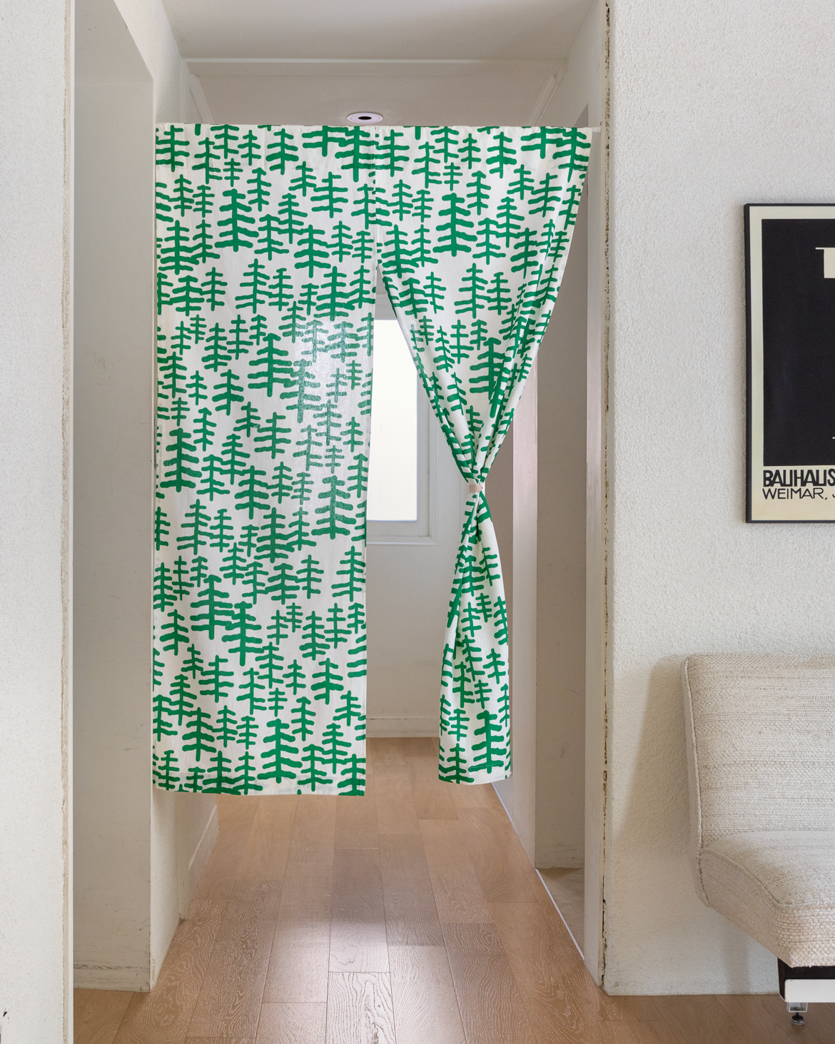 ツリー＆ツリー ハローカーテン グリーン