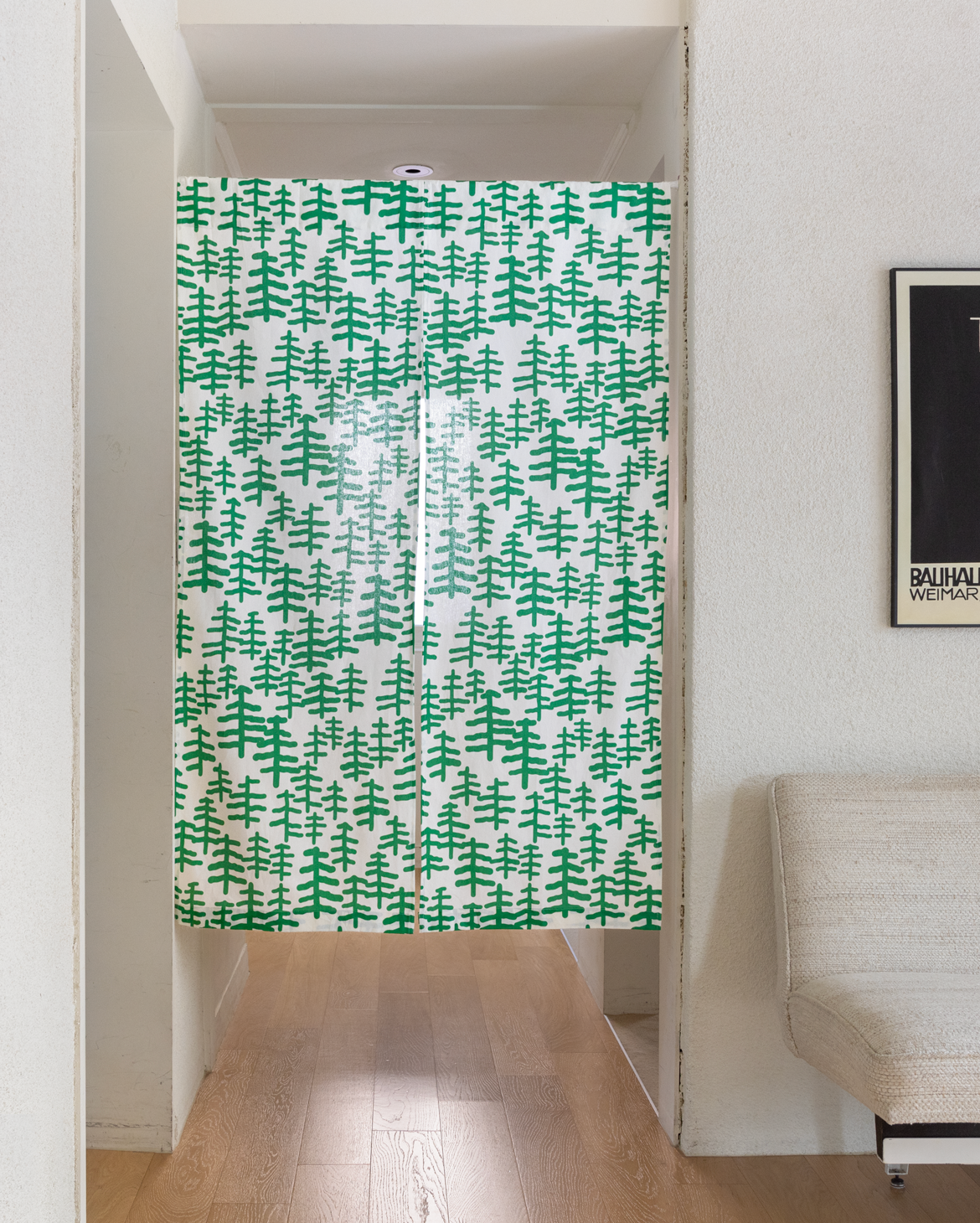 ツリー＆ツリー ハローカーテン グリーン