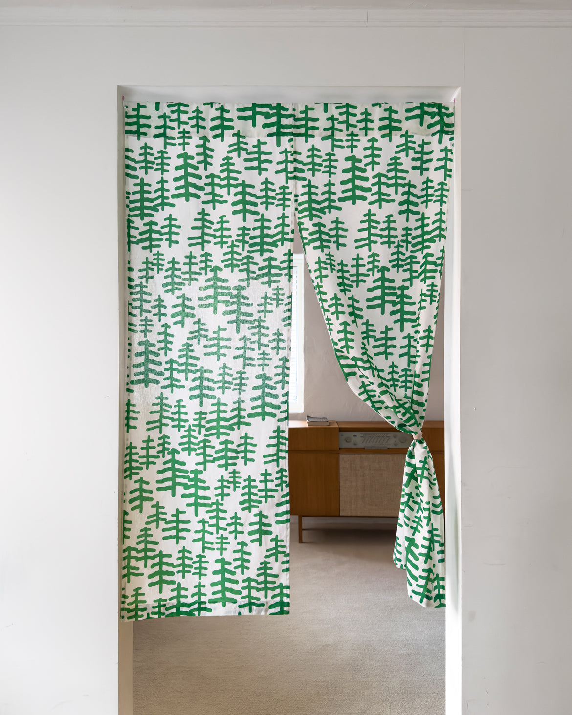 ツリー＆ツリー ハローカーテン グリーン