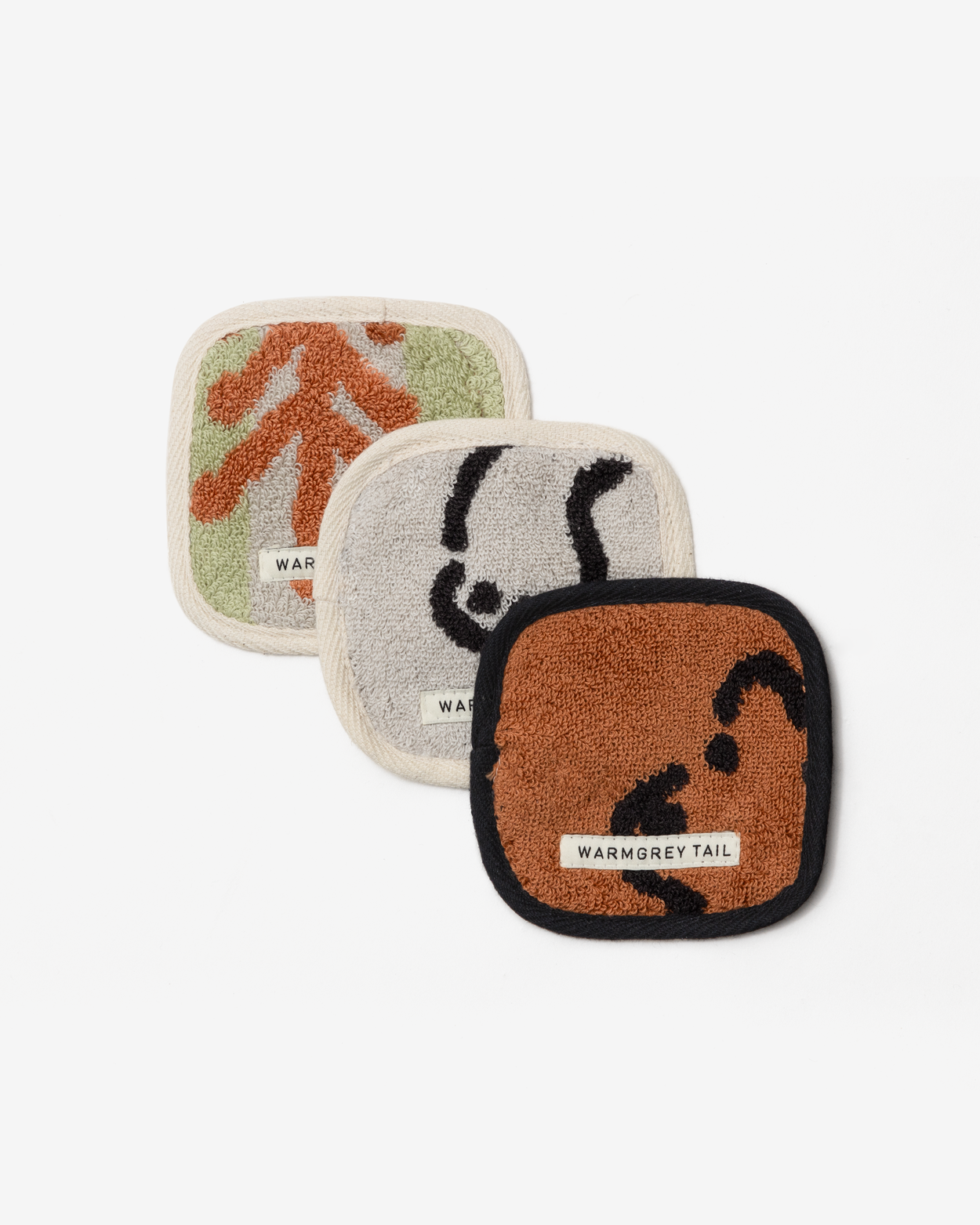 [WGT限定] TREES タオルコースター - ブリック・オン・カーキ