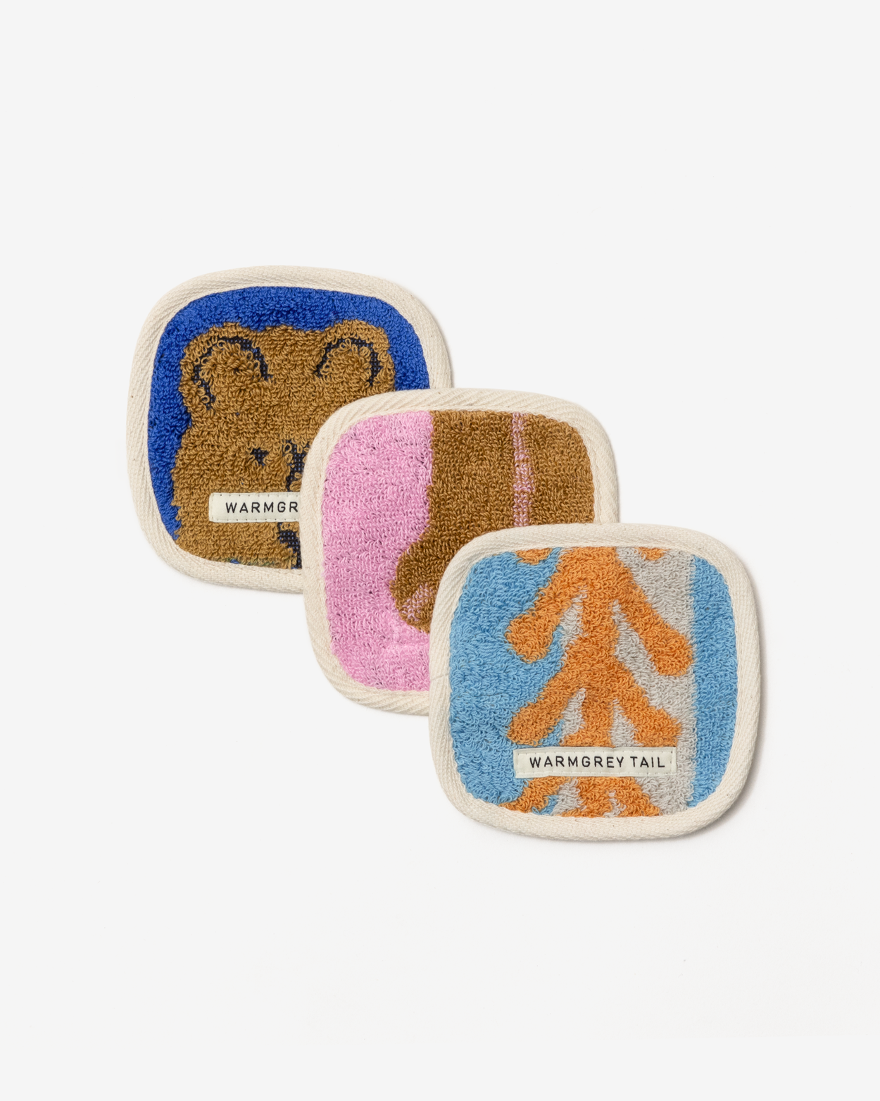 [WGT限定] ハギーベア タオルコースター - レンガ