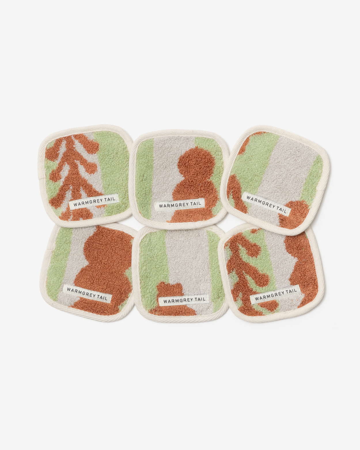 [WGT限定] TREES タオルコースター - ブリック・オン・カーキ