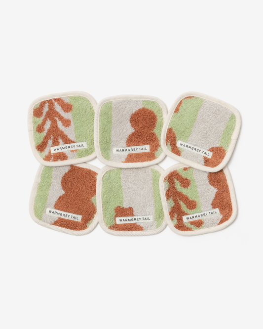 [WGT限定] TREES タオルコースター - ブリック・オン・カーキ