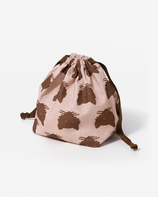 ウルフストリングポーチ - アプリコット