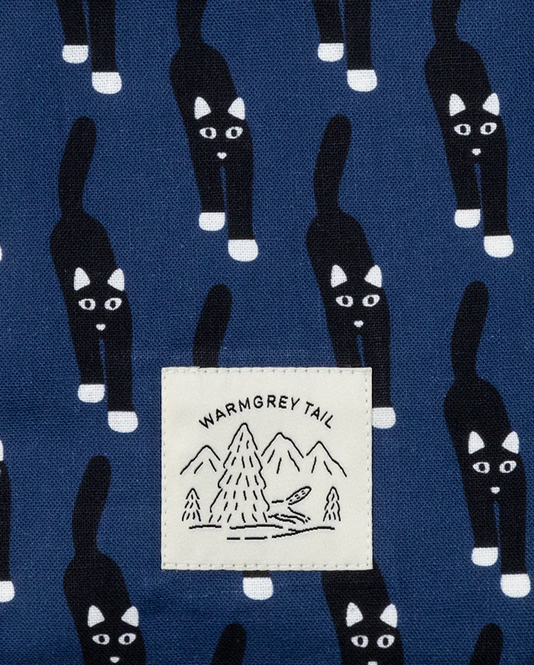 キャットカミング ストリングポーチ - ネイビー