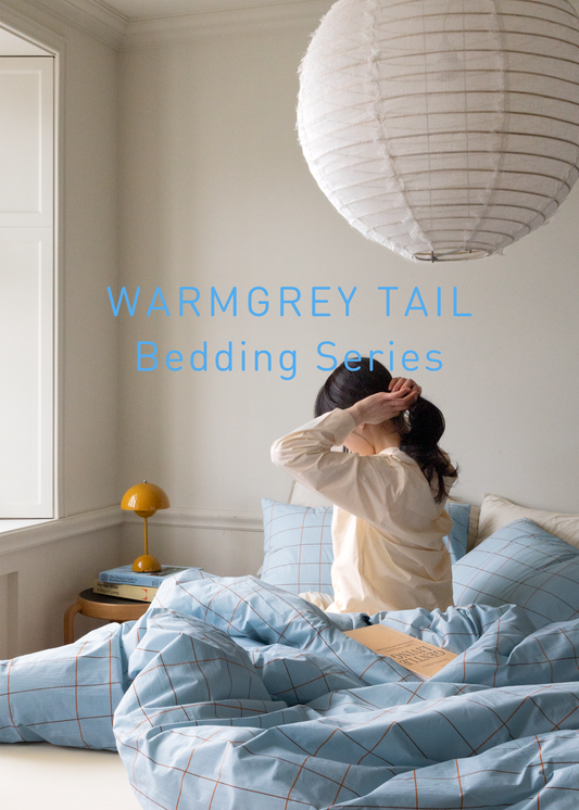 タイルペールブルー掛け布団