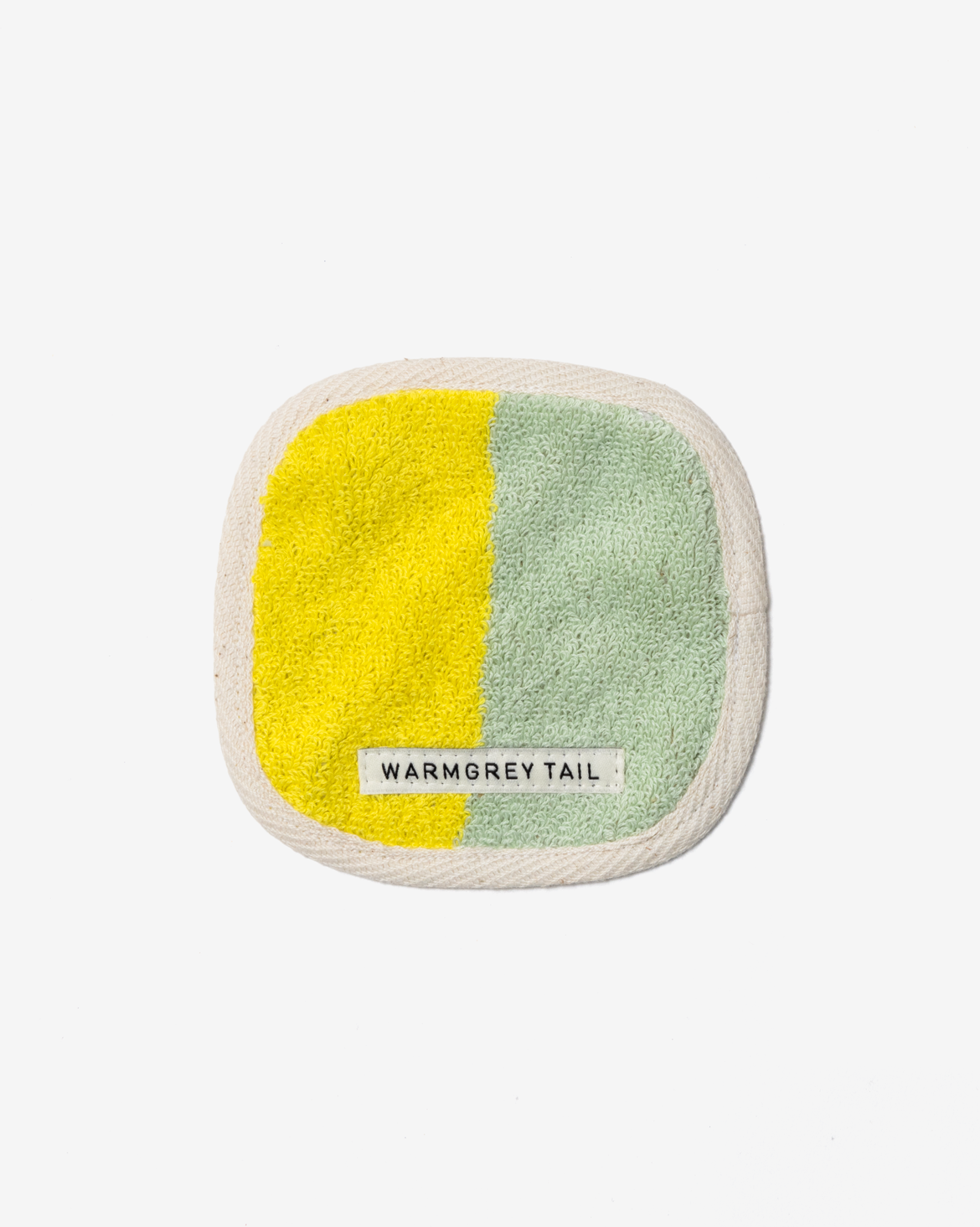 [WGT限定] チェック タオルコースター - サンドイエロー