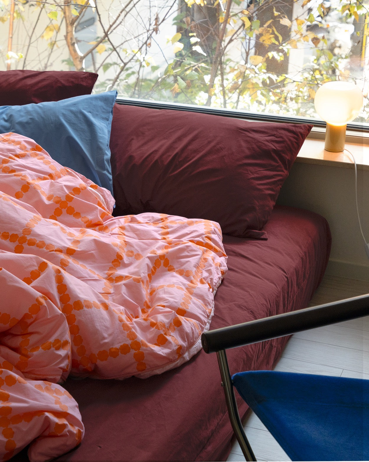 バーガンディフィットシーツ