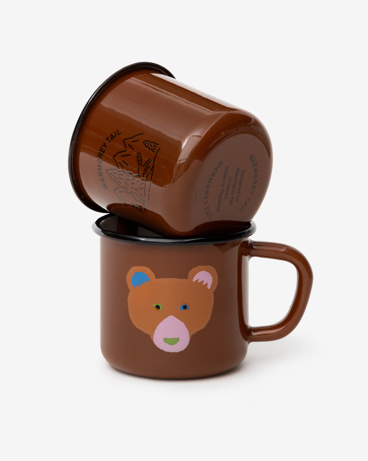 ブラウンベア チョコ エナメルマグカップ