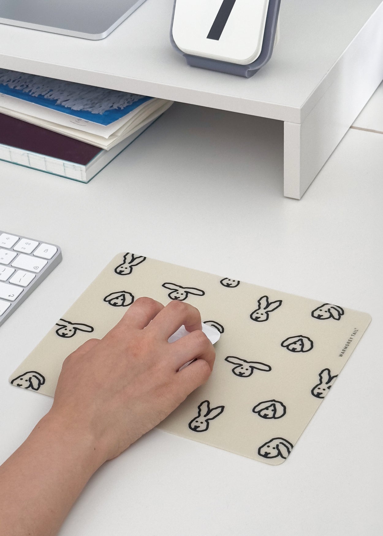 バニーバニーマウスパッド - アイボリー