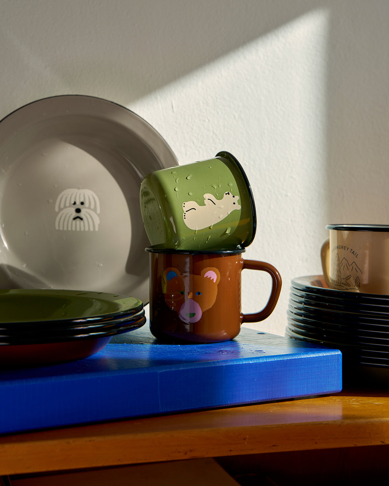 ブラウンベア チョコ エナメルマグカップ