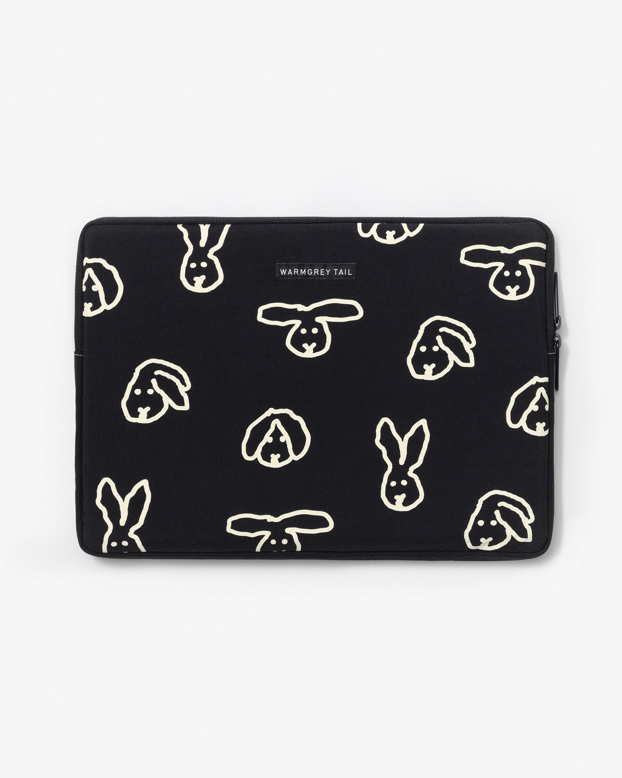 ノートパソコン/タブレット用ナイロンポーチ - バニーバニー ブラック