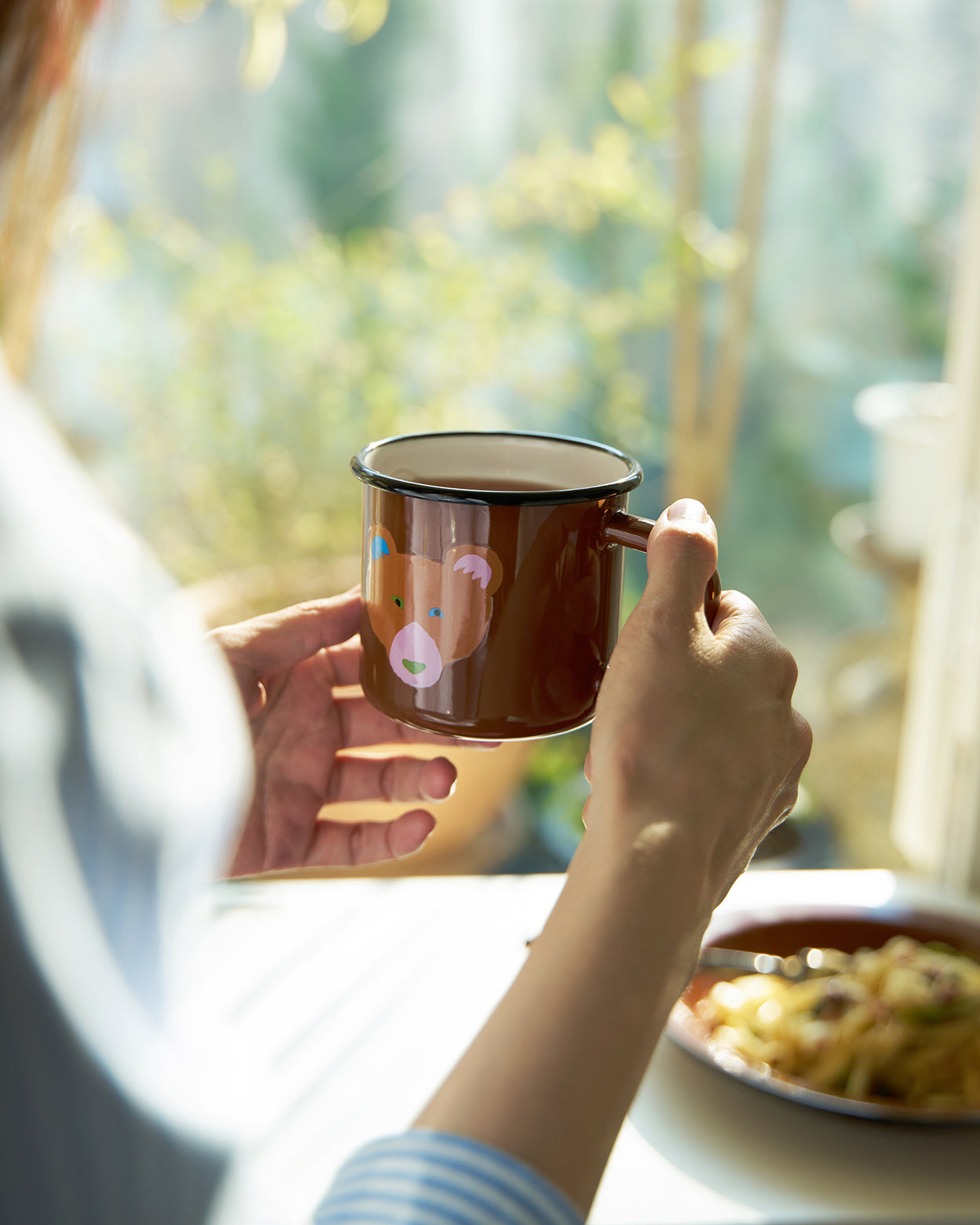 ブラウンベア チョコ エナメルマグカップ