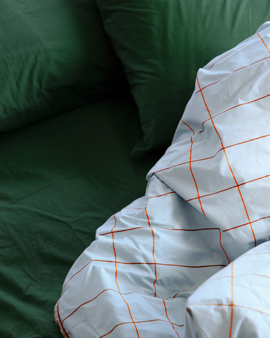 フォレストグリーンのフィットシーツ