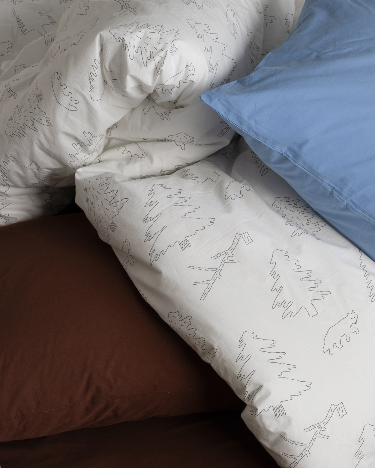 チョコブラウン ピローケース（2サイズ）