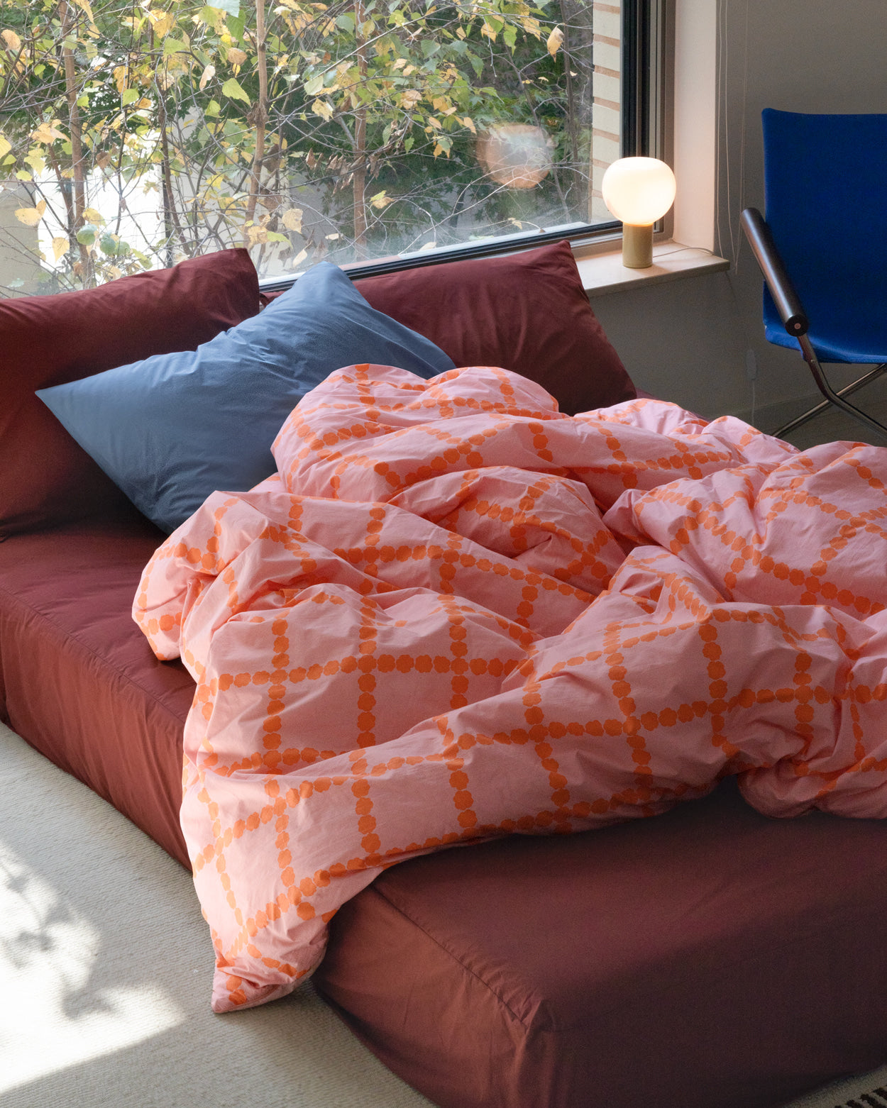 バーガンディフィットシーツ