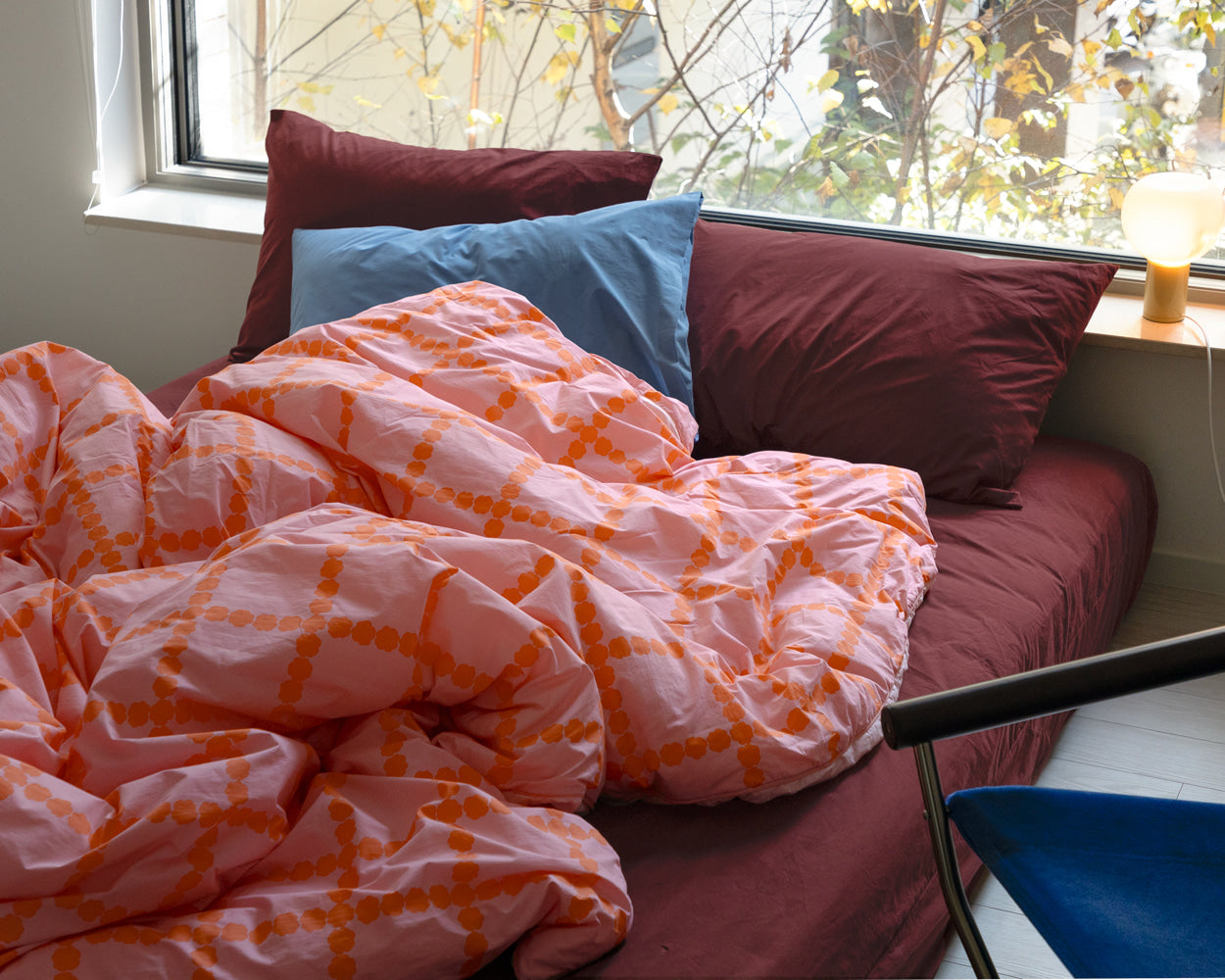 バーガンディフィットシーツ