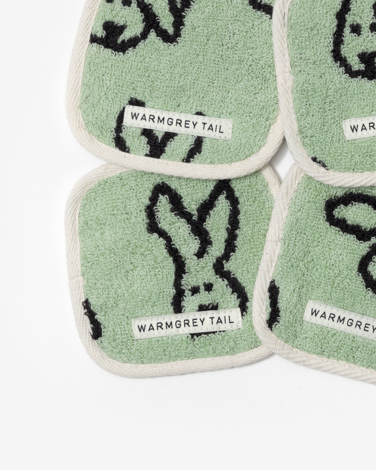 [WGT限定] バニーバニー タオルコースター - ミント