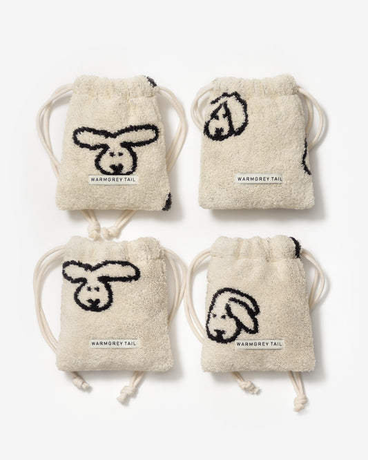 [WGT限定] バニーバニー テリーポーチ - クリーム