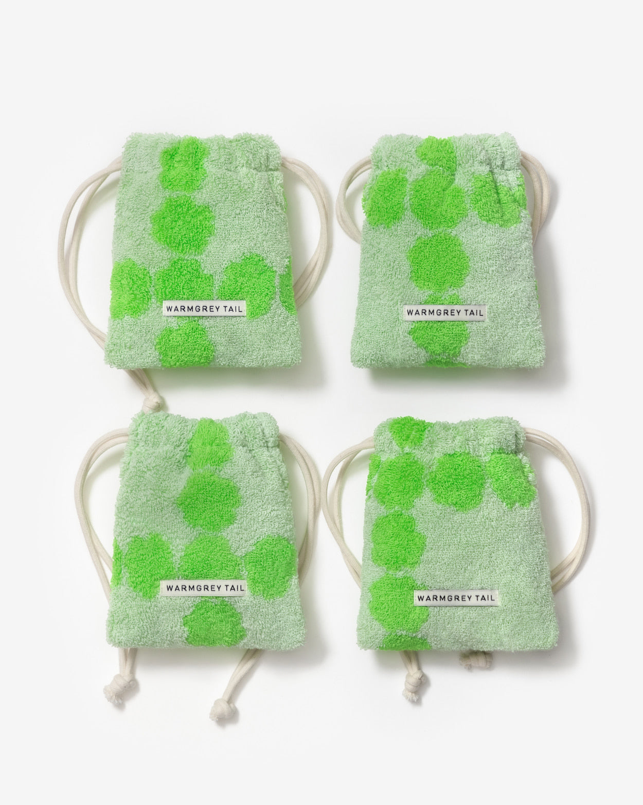 【WGT限定】ブロッサムチェックテリーポーチ - グリーン