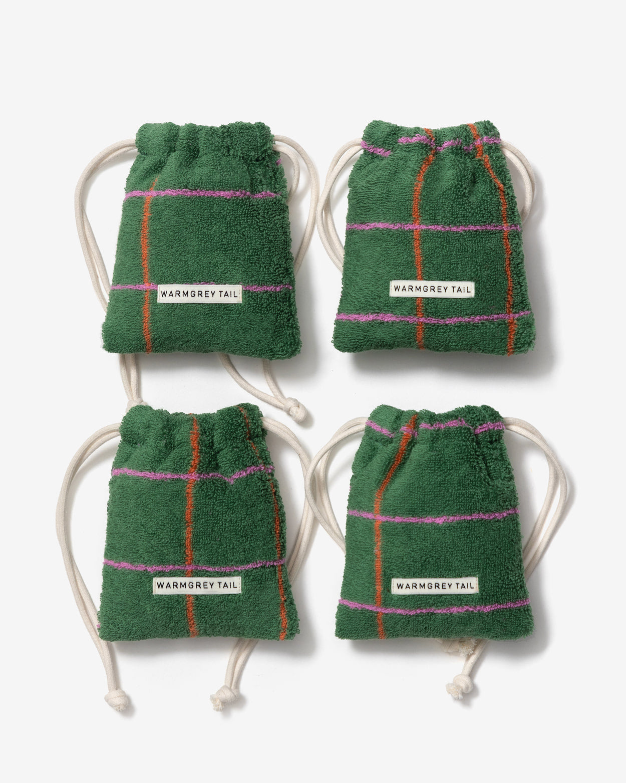 [WGT限定] タイルテリーポーチ - ディープグリーン