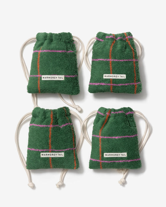 [WGT限定] タイルテリーポーチ - ディープグリーン