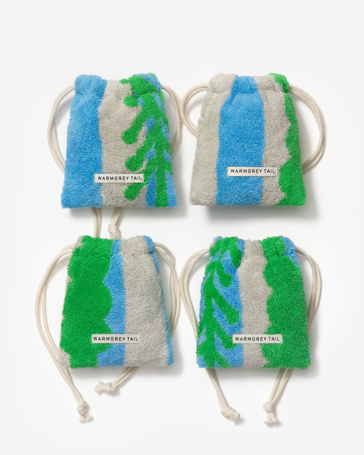 [WGT限定] TREES テリーポーチ - グリーン