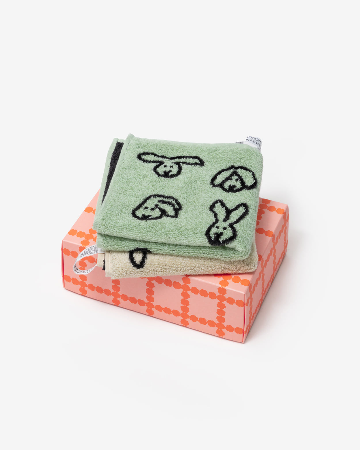 バニーバニーハンドタオル - ミント