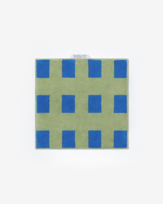 ビルディングハンドタオル - ブルースカイ