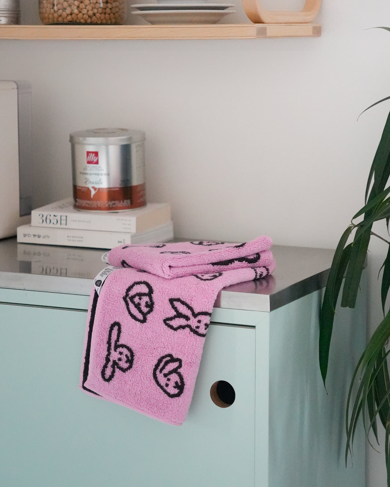 バニーバニーハンドタオル - ピンク