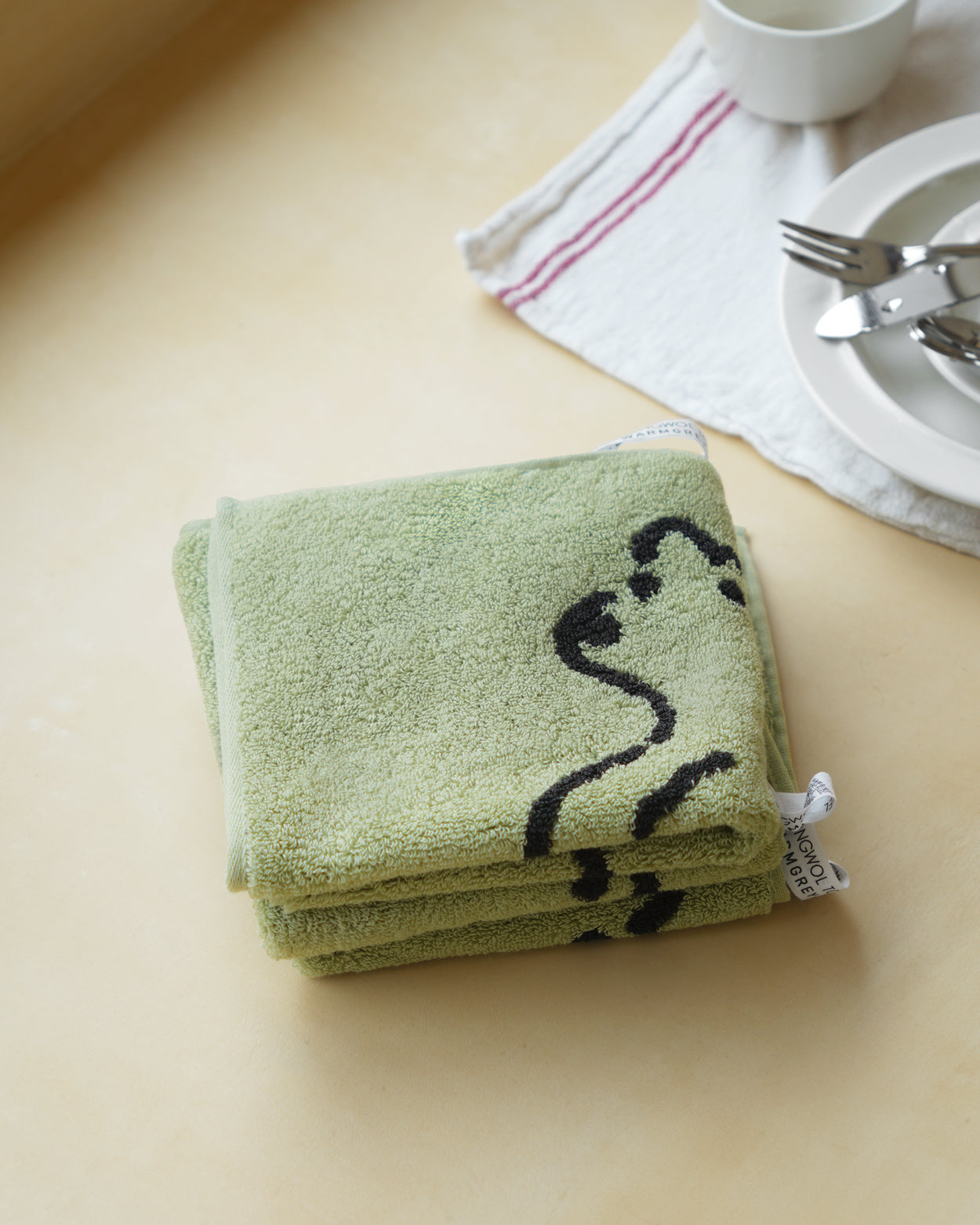 ハギーベア ハンドタオル - オリーブ