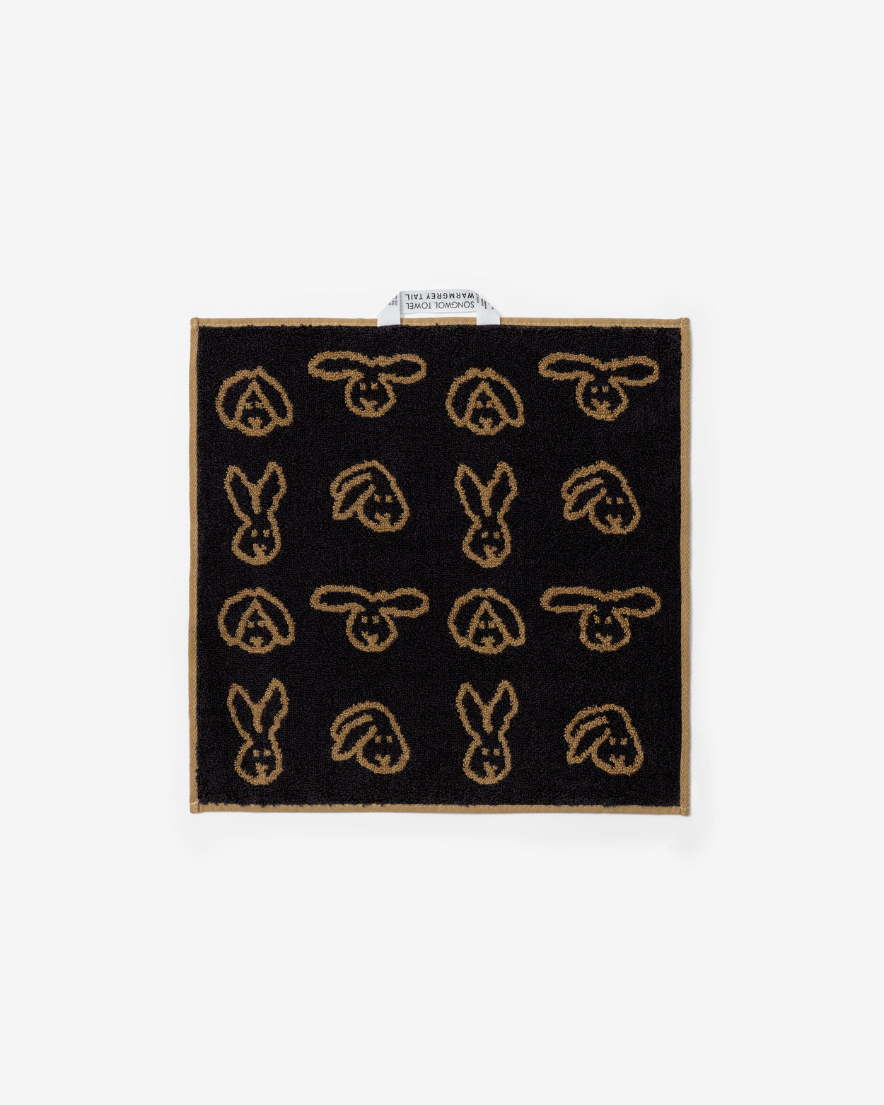 バニーバニーハンドタオル - ブラウン